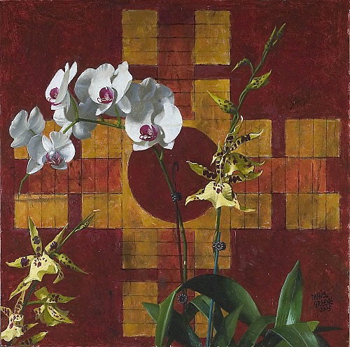 Yellow Orchids & Antique Gameboard